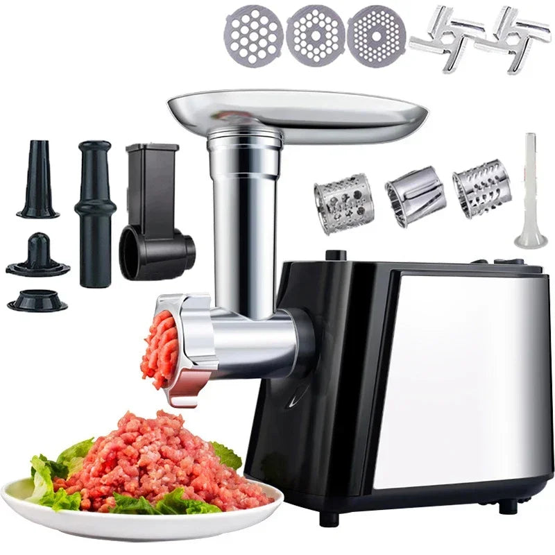 Stainless Electric Meat Grinder 1000w Sausage Stuffer Meat