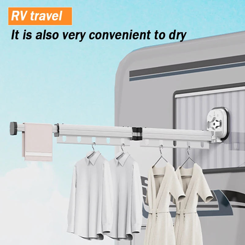 White No Punching Drying Rack Suction Cup Drying