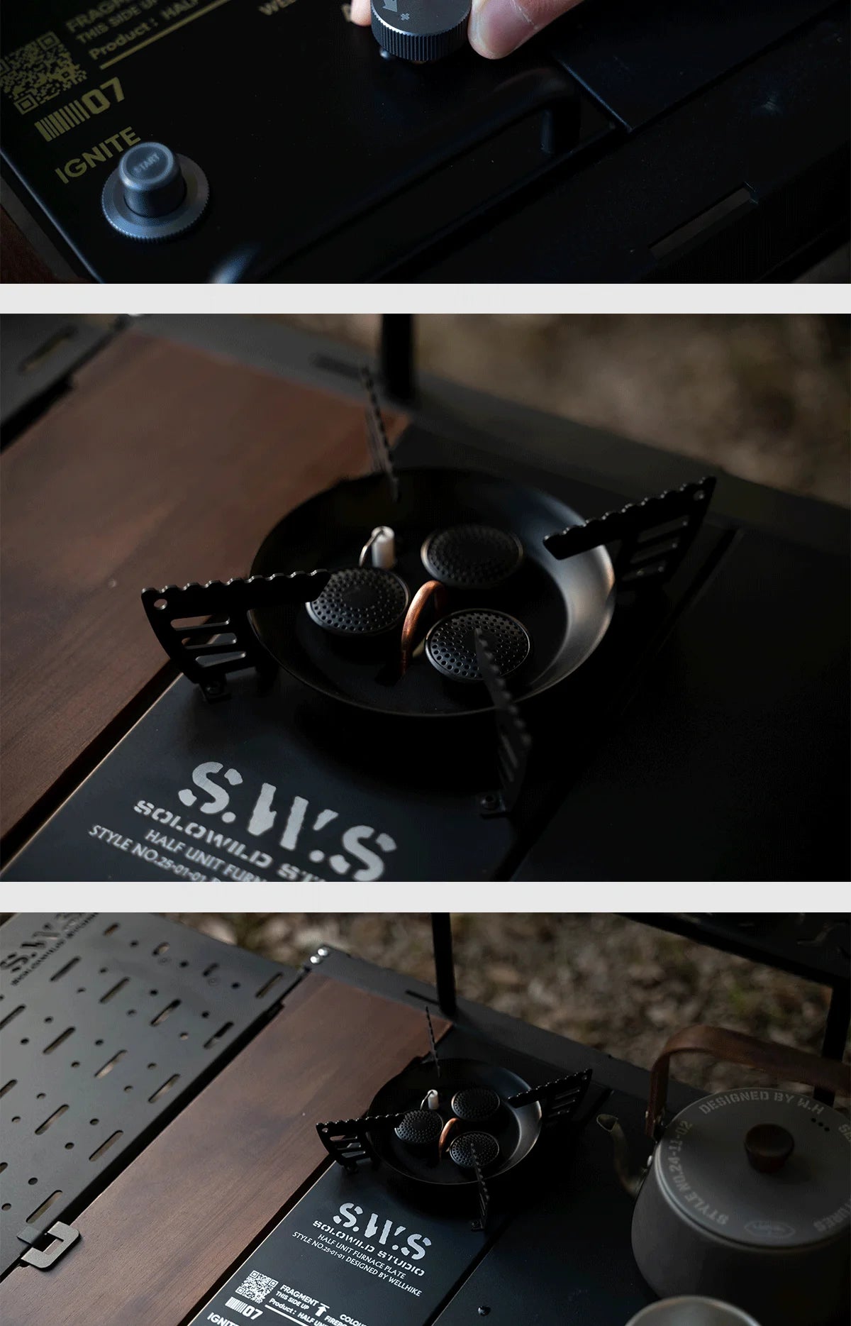 Wellhike Outdoor Sws Half-Unit Igt 3-Burner Stove 7500w