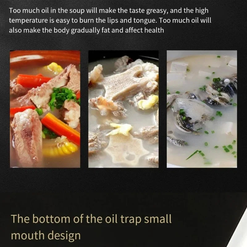 Stainless Steel Oil Separating Spoon Soup Colander Gravy