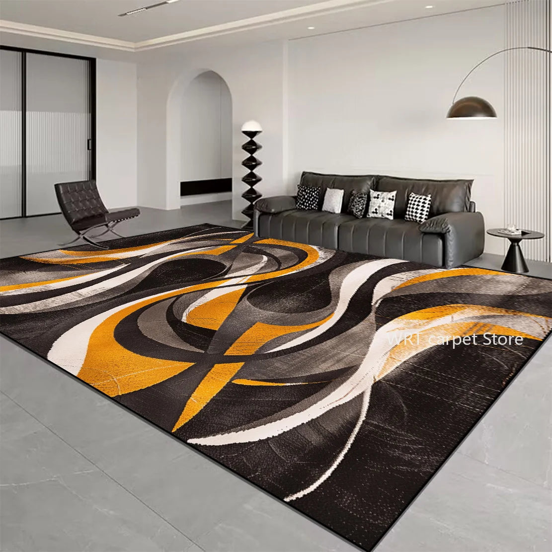 Nordic Light Luxury Stripes Carpet Living Room Decor