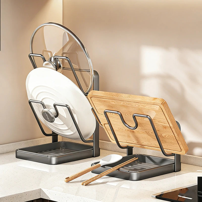 Pot Lid Storage Rack Pot Lid Holder Tray