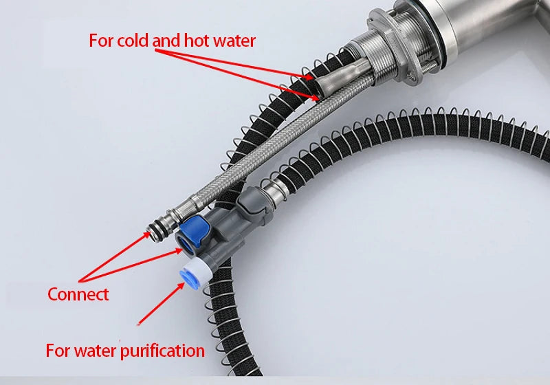 Pull Out Sink Faucet Two Model Stream Sprayer