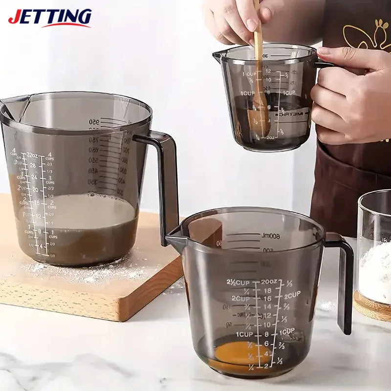 1pcs 150/300/600/1000ml Baking Liquid Measuring Cups Ps Scale