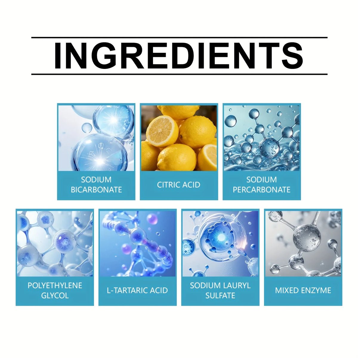 12 Pieces Cleaning Tablets Kit Effervescent Soak Case