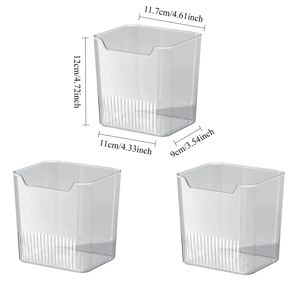 3pcs Fridge Organizer - Refrigerator Side Door Storage