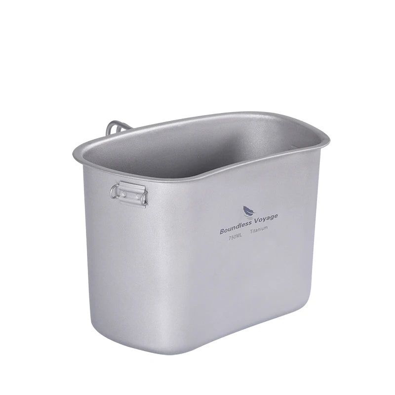 Boundless Voyage Cooking Titanium Military Canteen Bottle Outdoor