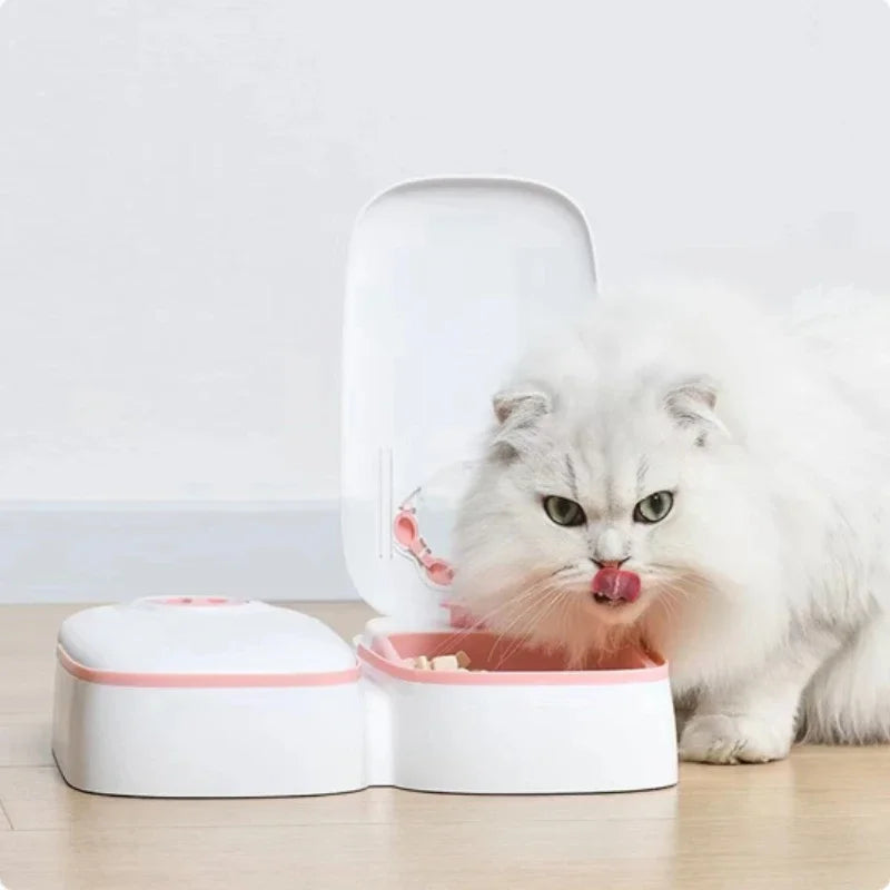 Dog Feeder Cat Automatic Feeding Water Bowl Timer