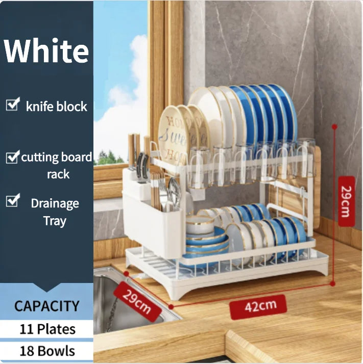 Dish Drying Rack Tier Dish Racks Counter Large