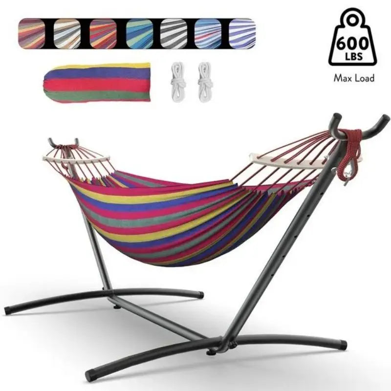 Gyroor Hammock Adjustable Stand- Stylish Hammock Bed W/Storage