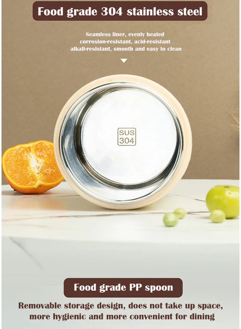Plug-In Heated Lunch Box Constant Temperature Breakfast Cup