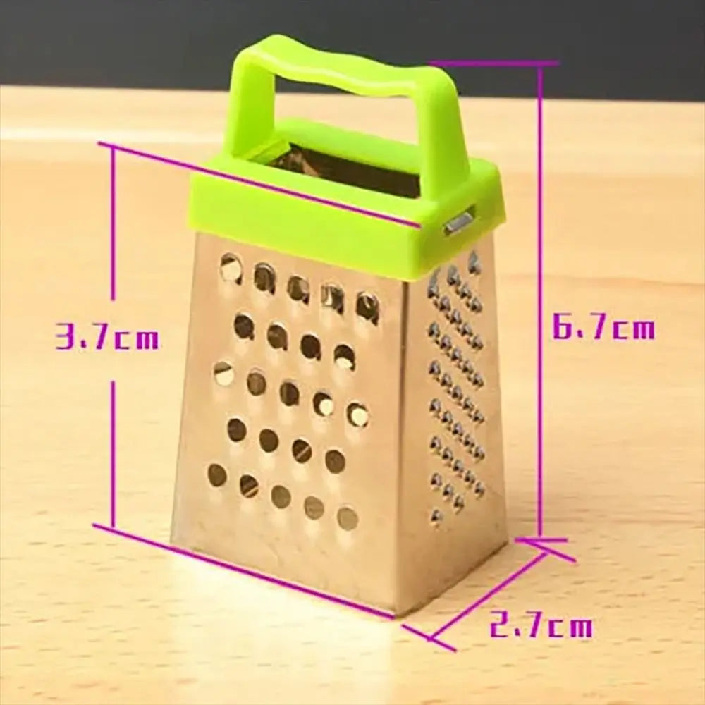 Stainless Steel Mini Peel Cutter Four-Sided Handheld Grater
