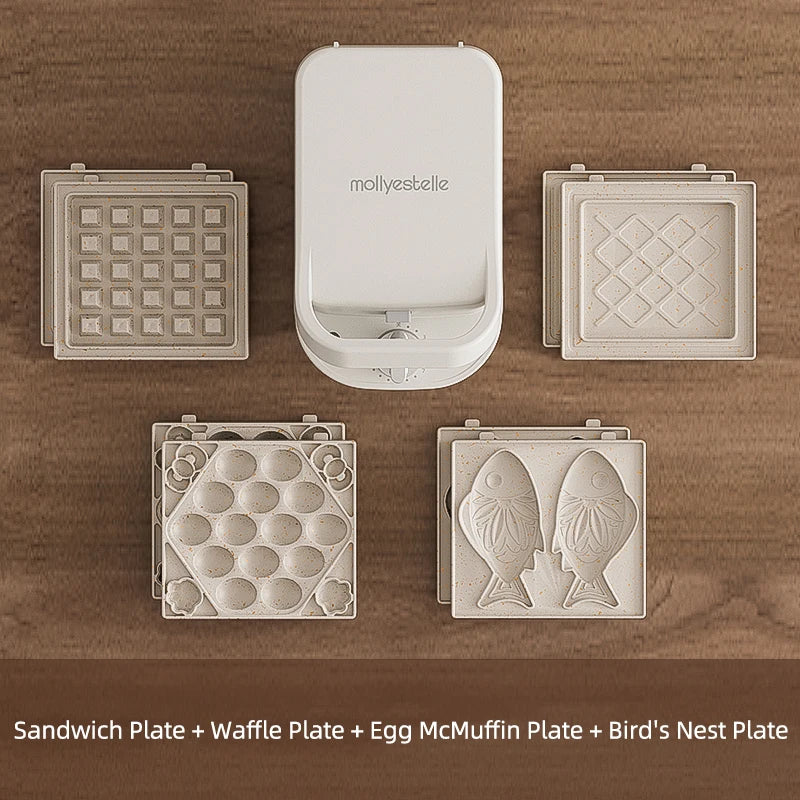 600w Electric Sandwich Maker Waffle Maker Multi-Baker Breakfast