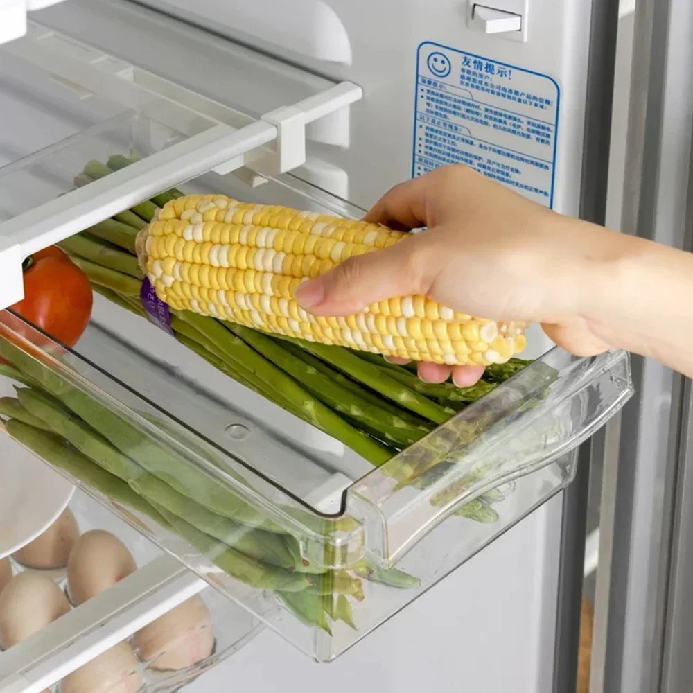 Transparent Fridge Organizer Fruit Egg Refrigerator Storage Box