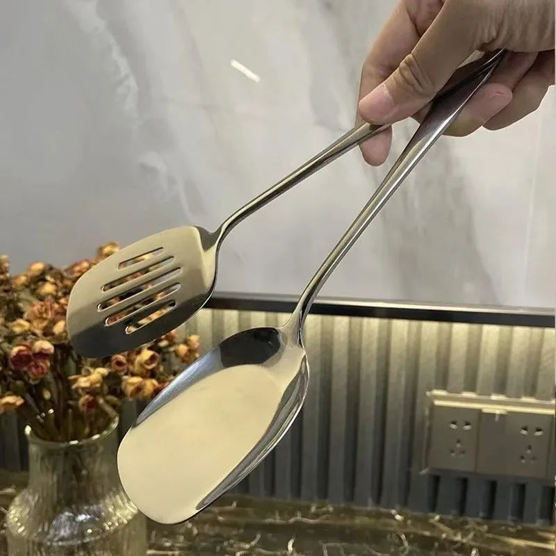 Food Grade Stainless Steel Wok Spatula Metal Utensils