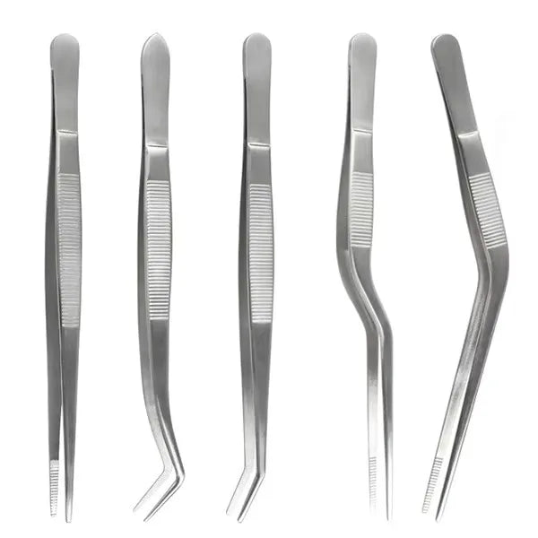 Stainless Steel Plating Tongs Pro Chef Serving Tongs