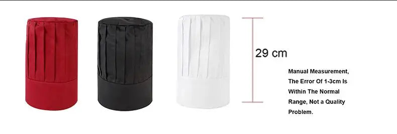 Cook Cap Head Chef White Cooking Hat Waiter