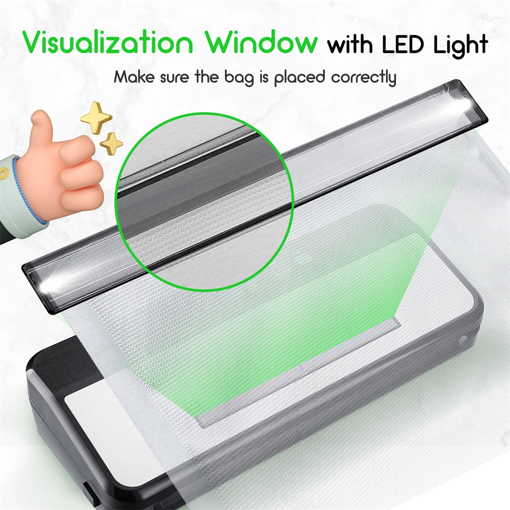 Inkbird Food Vacuum Sealer Machine Ink-Vs03 80kpa Strong