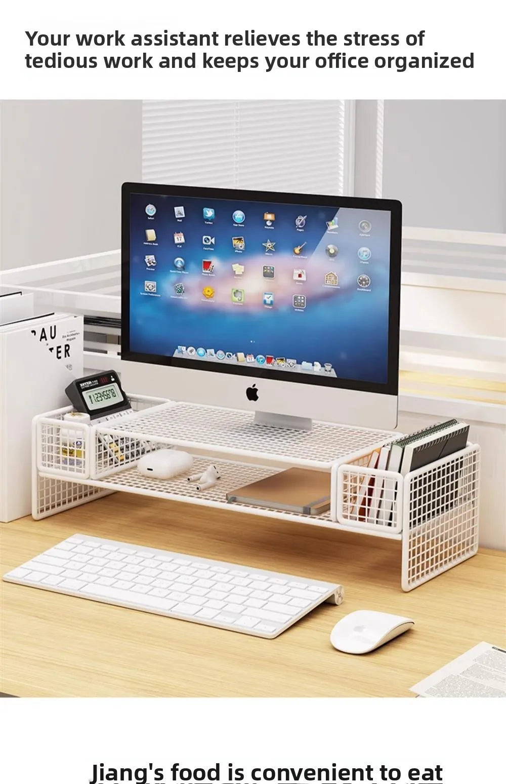 Height Adjustable Computer Stand Desk Monitor Laptop Cooling