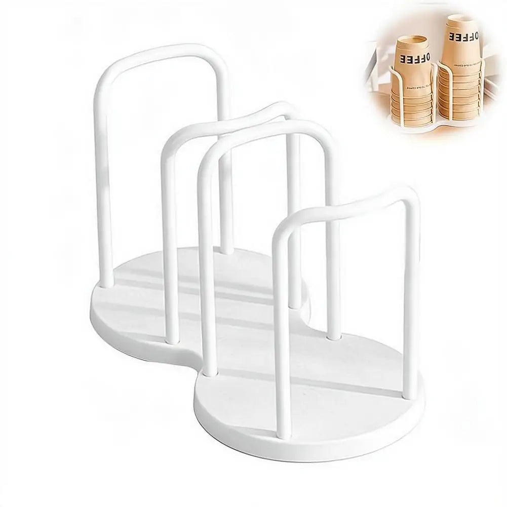 Disposable Cup Holder Desktop Paper Cup Dispenser Storage