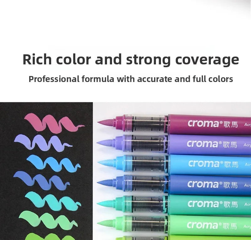 Croma 160/1 Colors Refillable Direct Liquid Acrylic Marker