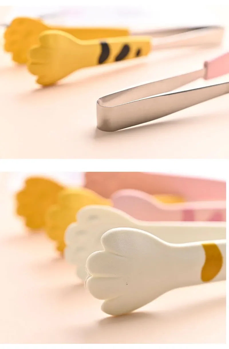 Cat Paw Shape Food Tongs Cute Cartoon Meal
