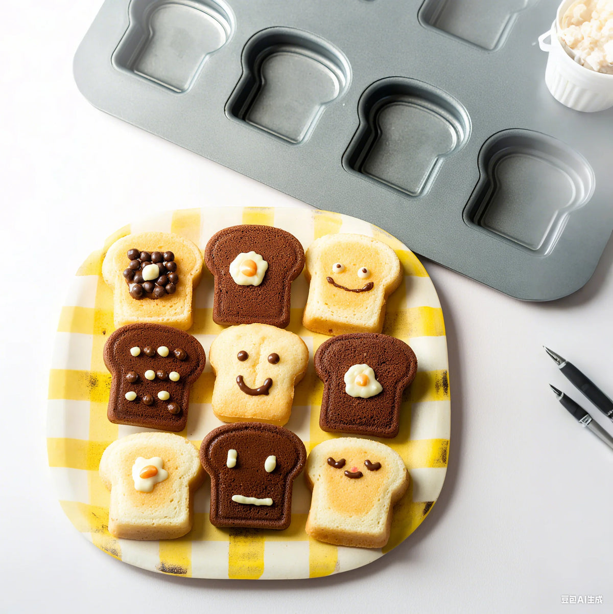 Cavity Toast Molds Jam Sandwich Bread Loaf Pan