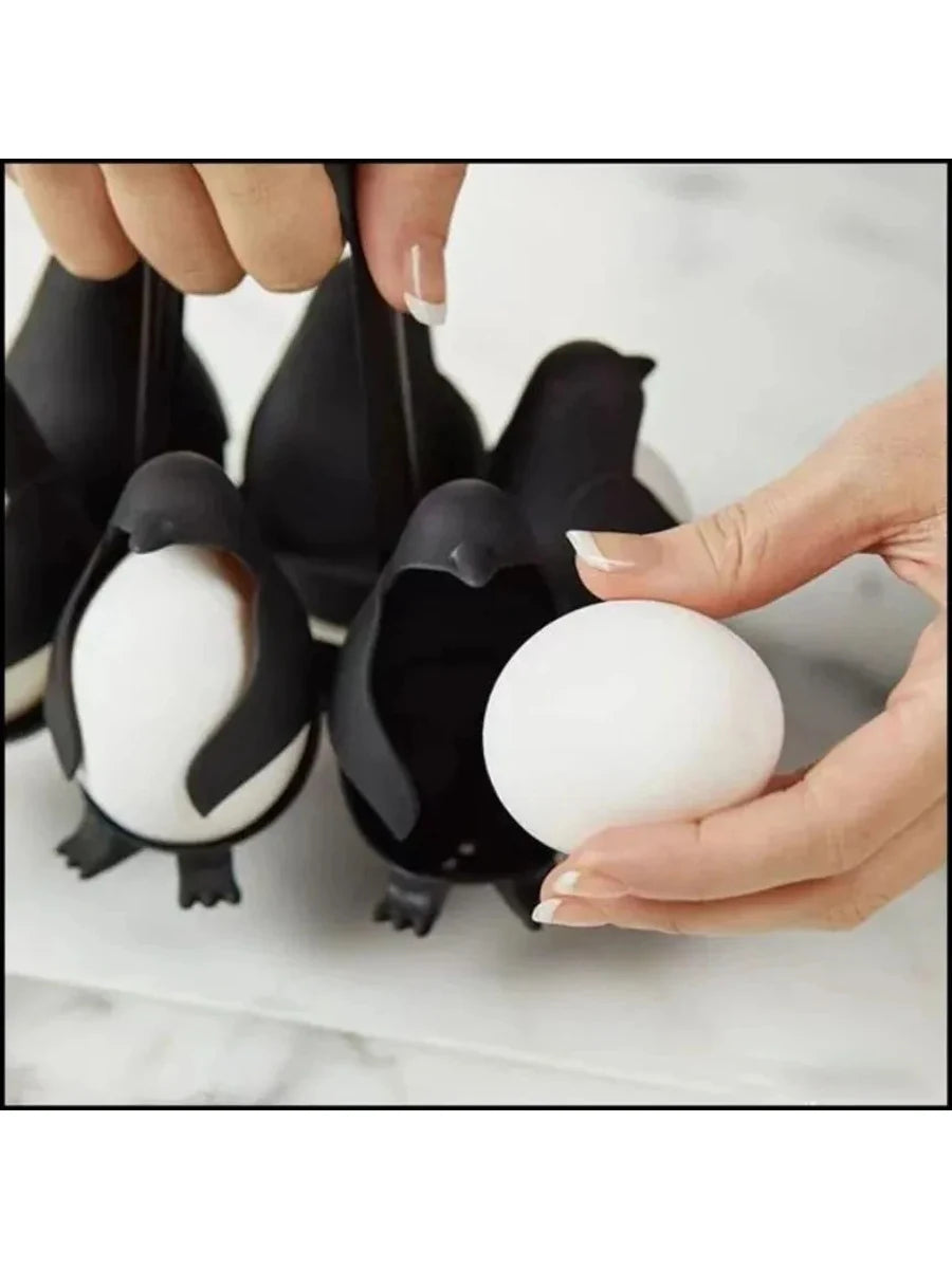 Penguin Egg Steamer & Refrigerator Storage Rack 2-In-1