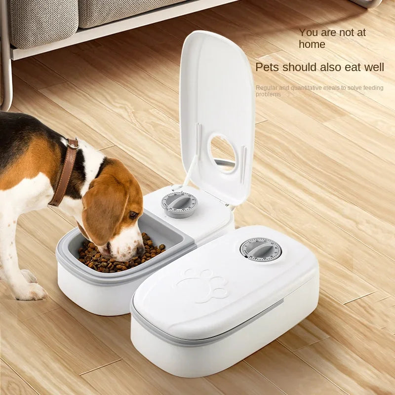 Dog Feeder Cat Automatic Feeding Water Bowl Timer
