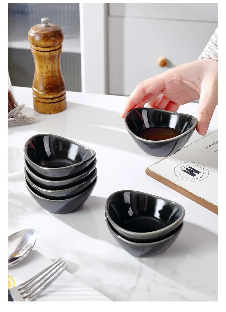 Ceramic Dipping Bowls Soy Sauce Dish Dip Bowls