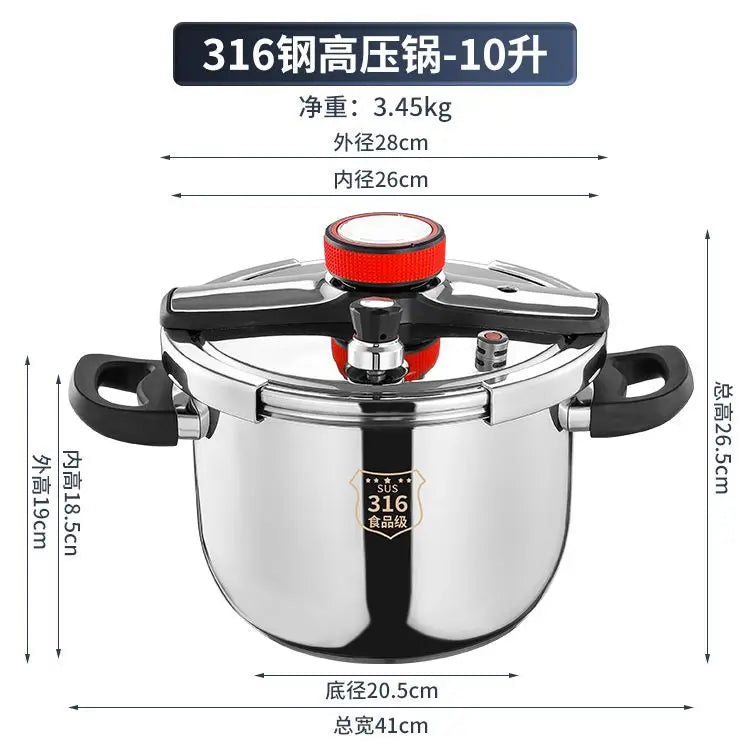 316 Stainless Steel Explosion-Proof Pressure Cooker Thickened