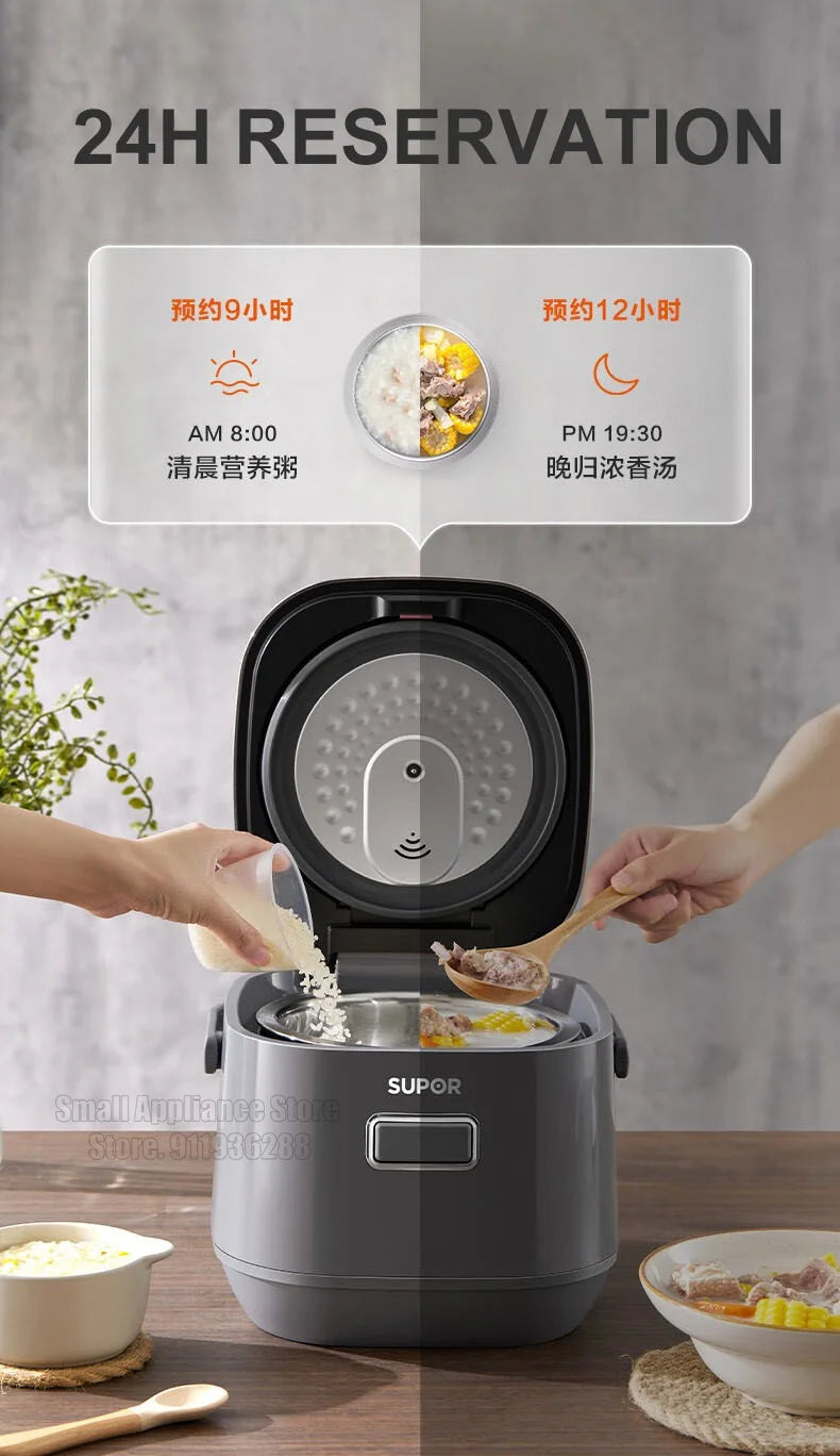 Supor 2l Rice Cooker Led Display 24h Intelligent