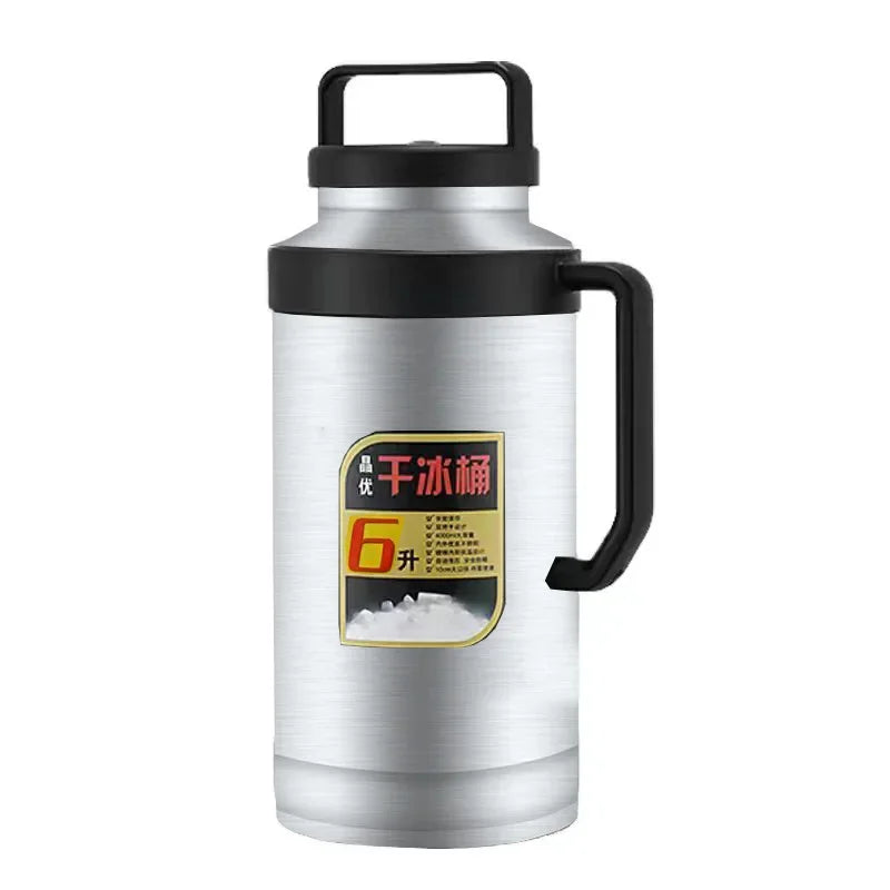 Large Capacity 4l-6l Commercial Dry Ice Bucket Large-Diameter