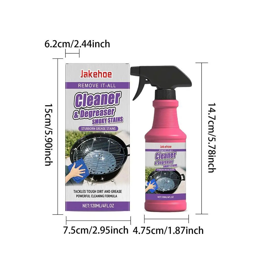 1/2/3pcs Barbecue Grill Cleaner Heavy Duty Grease Degreaser