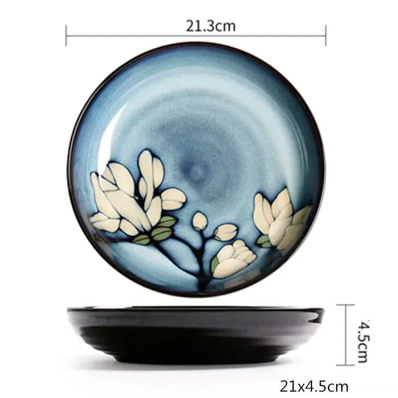 Ceramic Dinner Plate Service Dish Cake Dish Western