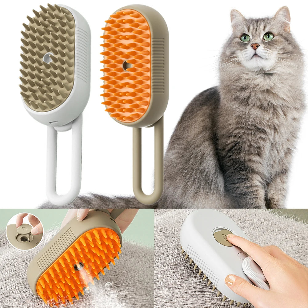 Usb Rechargeable Cat Dog Grooming Comb Electric Water