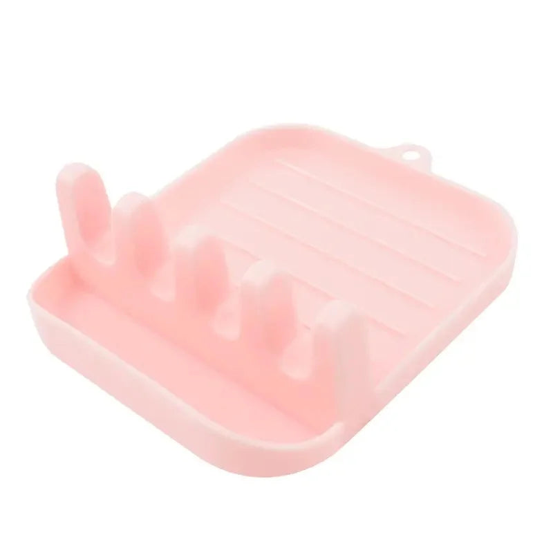 All-In-One Spoon Rest Organizer Keeps Countertops Tidy Holds