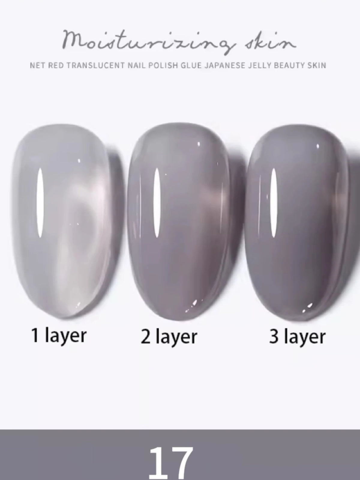 1-30pcs Zh Ice Transparent Nude Gel Nail Polish
