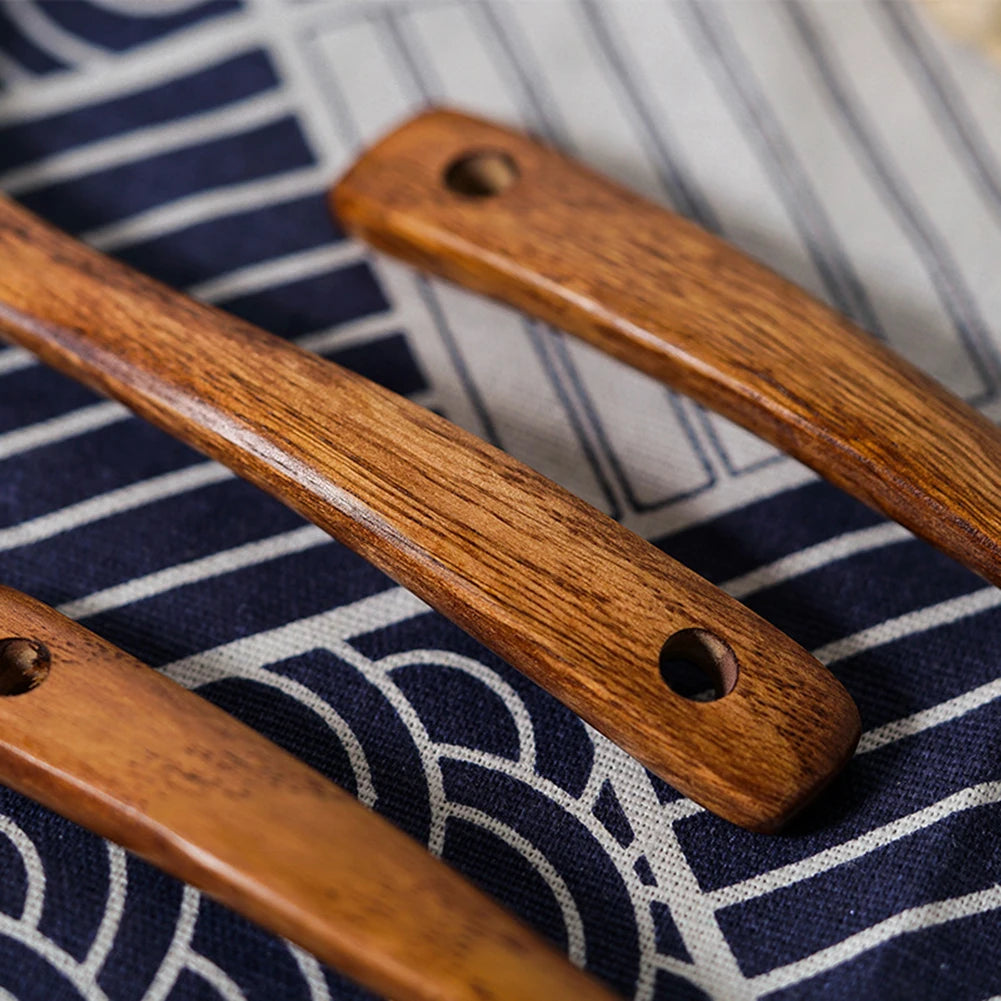 1pc Wooden Soup Spoon Long Handle Dessert Rice