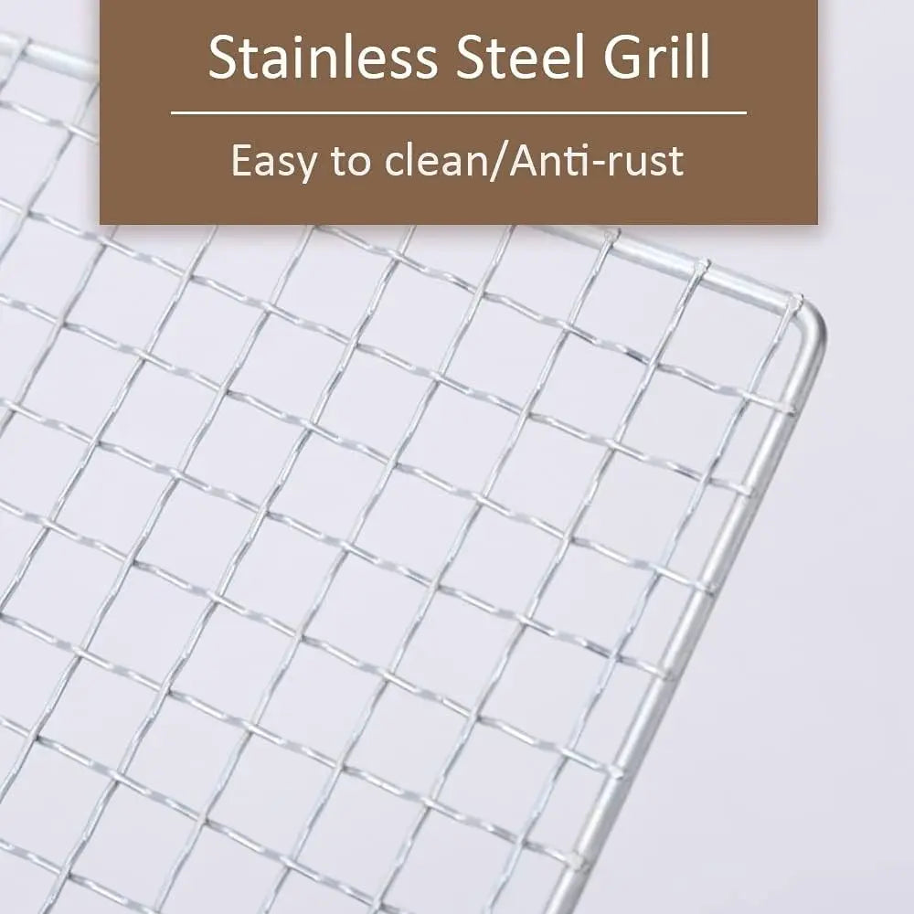 Stainless Steel Grill Rack Grids Reusable Nonstick Bbq