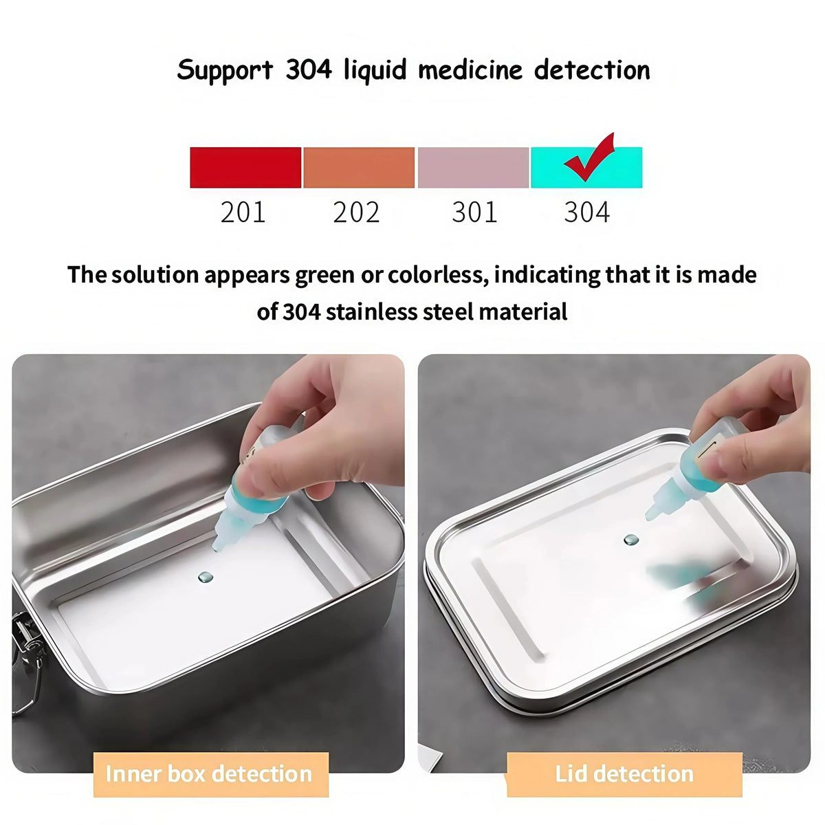 Stainless Steel Lunch Box Kids Adults Leak-Proof Bento