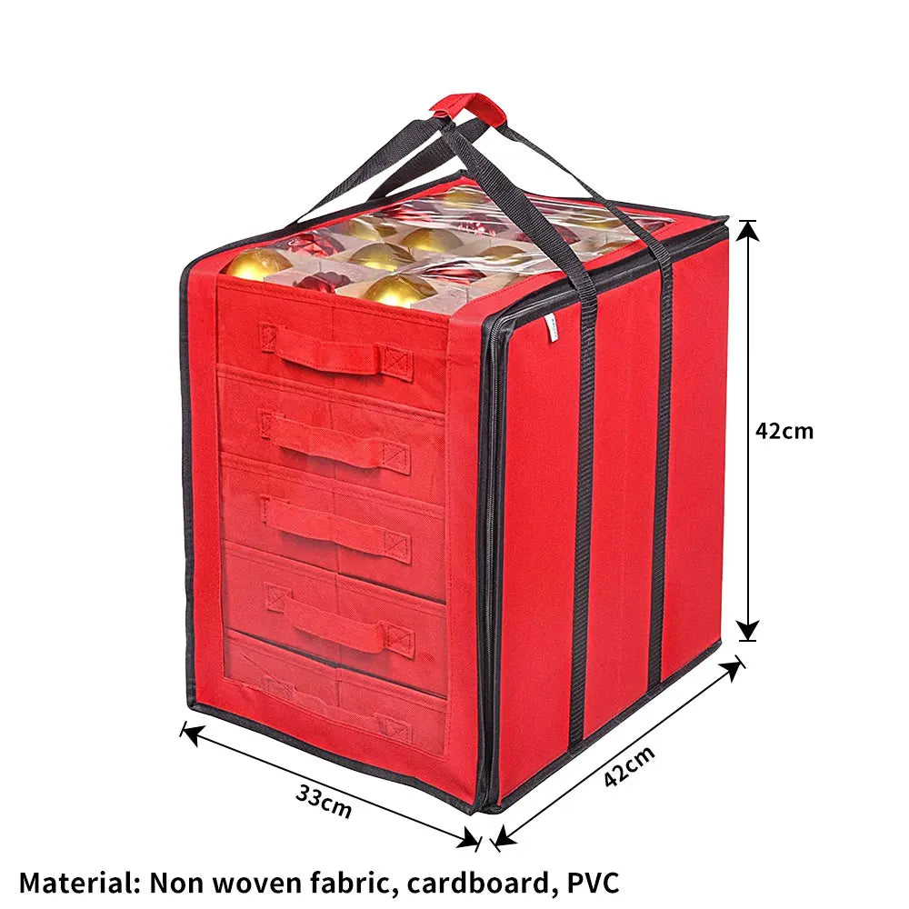 Christmas Ball Ornament Storage Box Layers Store Up