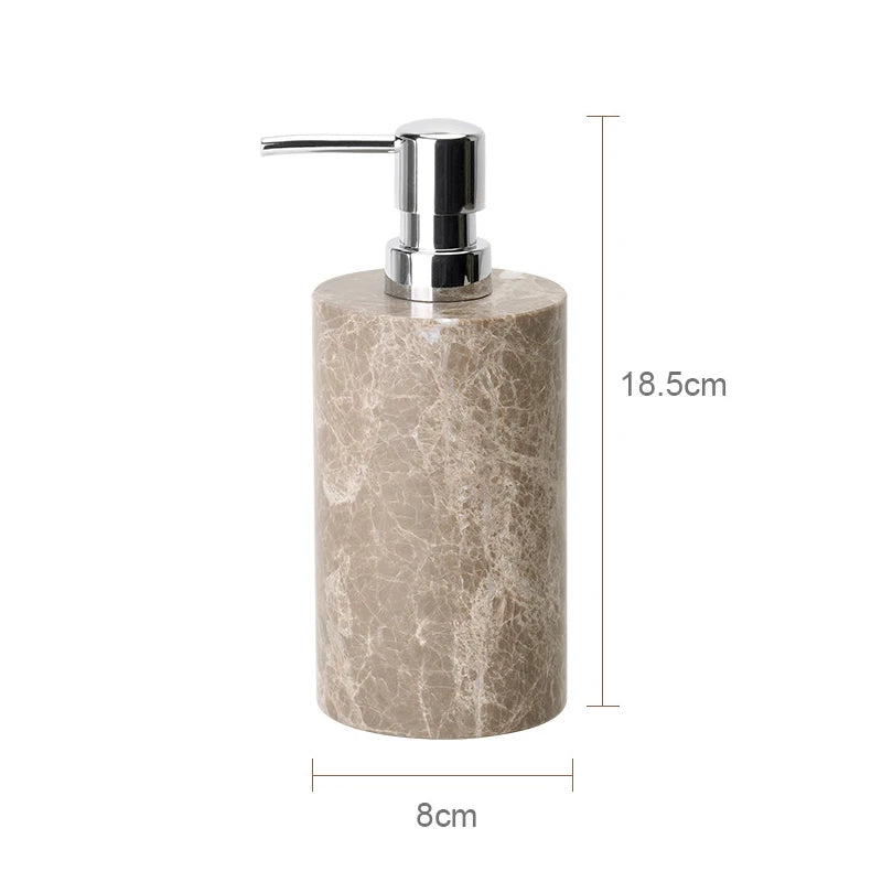Emperador Light Natural Marble Bathroom Soap Dish Soap