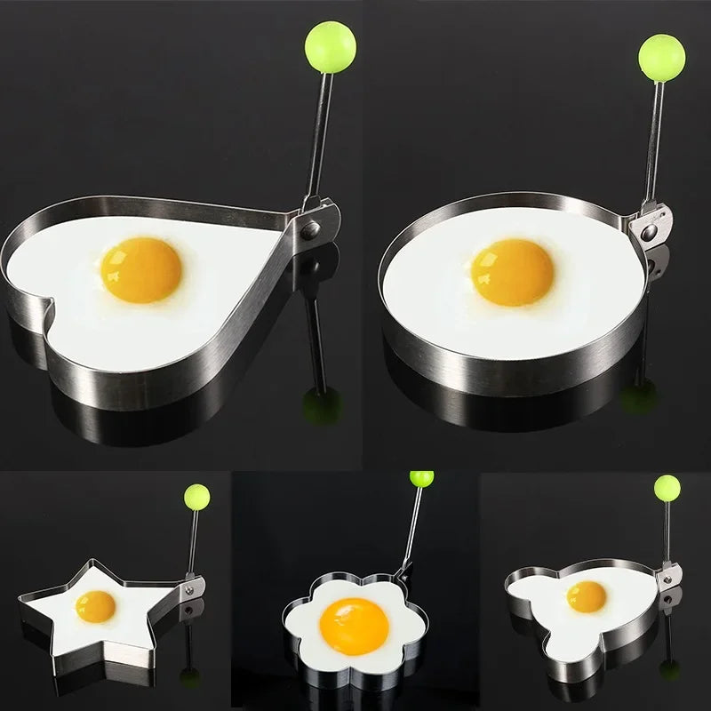 1-5pcs Stainless Steel Fried Egg Shaper Pancake Ring