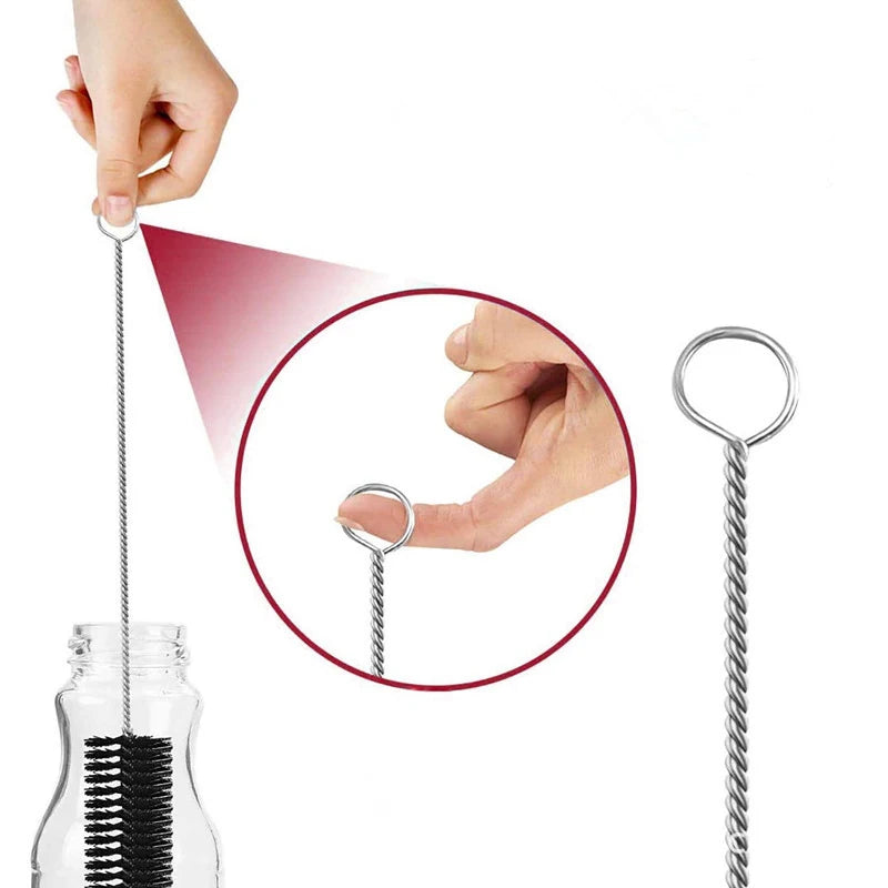 10pcs/Set Baby Bottle Brushes Straw Cleaner Cleaning Brush