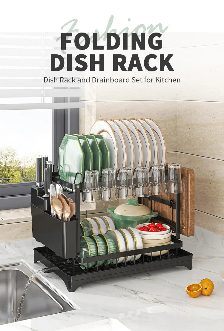 Industrial-Grade Stainless Steel Dish Rack Quick-Dry Spotless