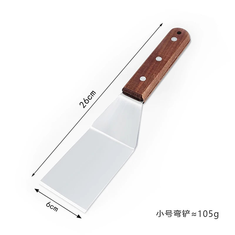 Stainless Steel Spatula Grill Scraper Non Stick Durable