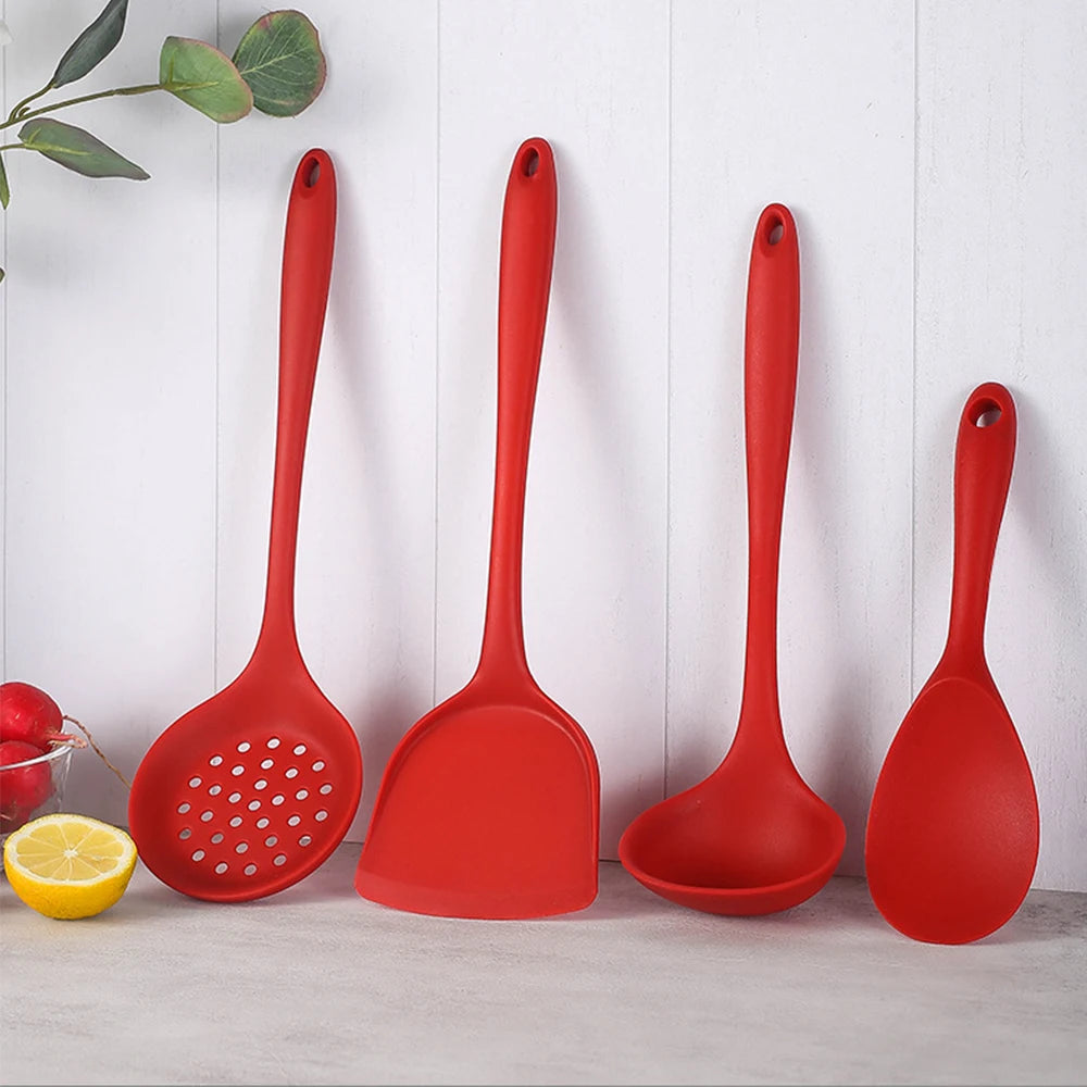 1-4pcs Non-Stick Spatula Shovel Soup Spoon Colander Rice