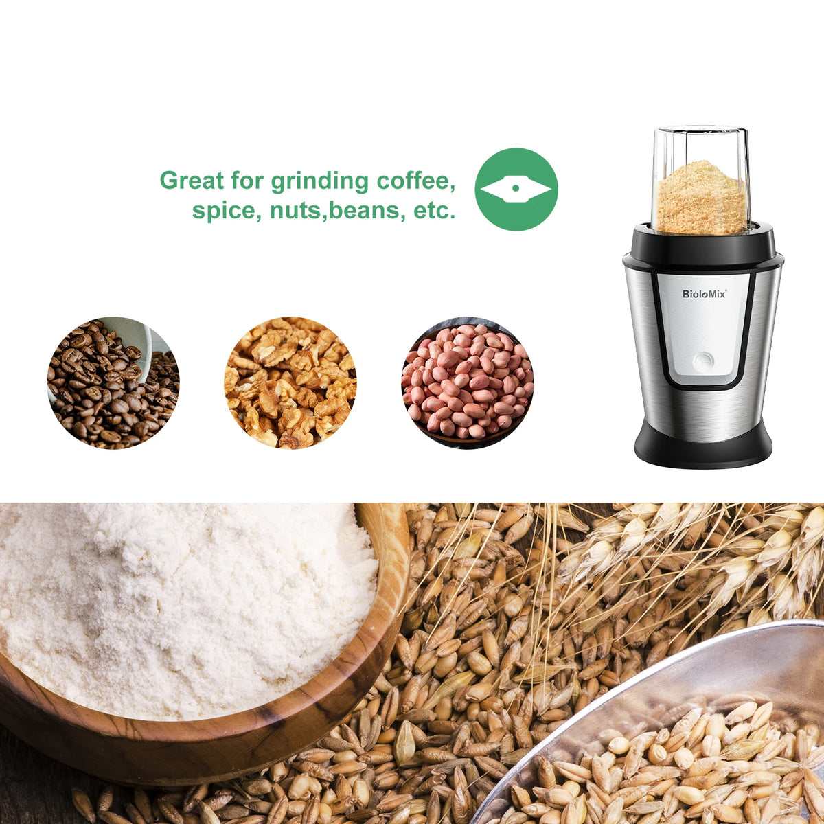 Biolomix 700w 3-In-1 Food Processor Juicer Blender Smoothie