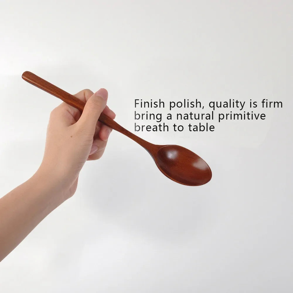 Wooden Spoon Catering Cooking Soup Tea Spoon Cooking